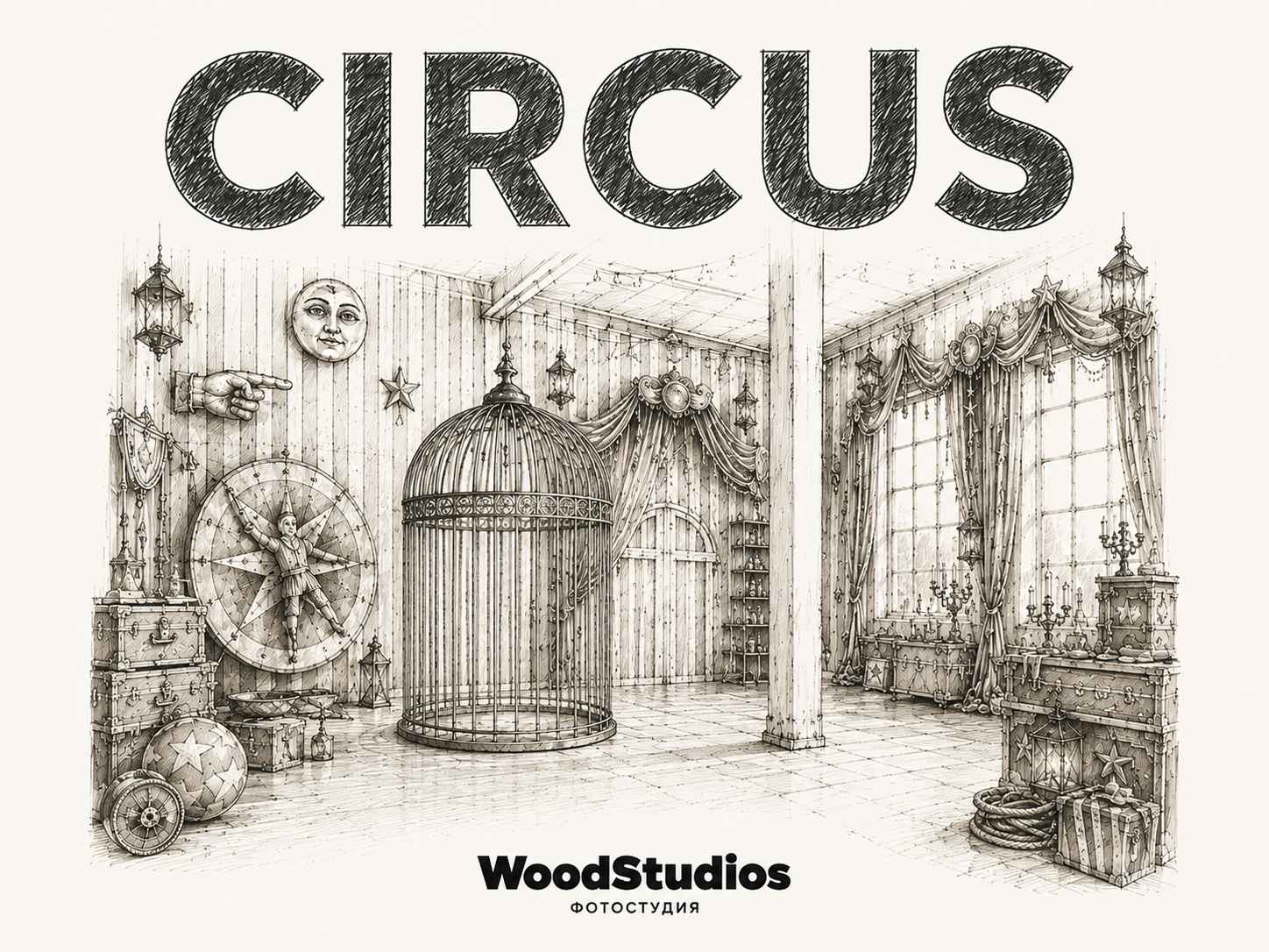 Зал Circus - студия старого цирка